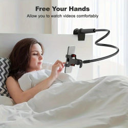 Soporte Universal para cabecera de cama, soporte telescópico en espiral, soporte multifuncional para teléfono 360 ° rotación