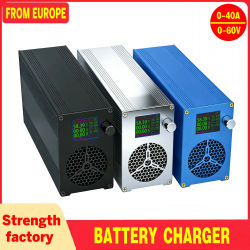 Cargador de batería Lifepo4 de 12V, 30A40A, 24V, 36V, 48V, 72V, 100V, 20A, cargador de batería rápido Lifepo4 para batería de litio LifePO4 ajustable