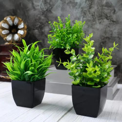 1 unidad de plantas verdes artificiales, verdaderos para el hogar, jardines al aire libre, decoración de oficina, decoraciones de escenas de cumpleaños, bodas y fiestas
