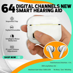 Audífono Bluetooth de grado médico con chip importado para un sonido claro, sin bloqueos ni sensación de opacidad, para uso durante todo el día, con reducción de ruido.