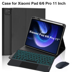 Funda para Xiaomi Pad 6 11 pulgadas, funda para teclado Bluetooth para Xiaomi Pad 6 Pro 11 pulgadas