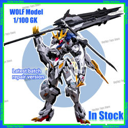 En Stock WOLF Segundo Lote de la Versión Reparada Modelo 1/100 MG Barbatos Wolf King GK Kit de Modelo Ensamblado Muñeco Robot Articulado