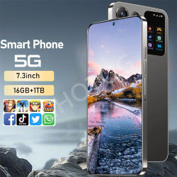 Nuevo Teléfono Inteligente SMS 24 Ultra Original 7.3HD, Teléfonos Móviles con Doble Tarjeta SIM, Batería de 7800 mAh, Android 14, Versión Global, Celulares