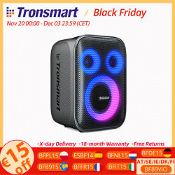 Tronsmart-altavoz Halo 200 con Bluetooth, sistema de sonido de 3 vías, 120W de salida, micrófono incorporado/con cable, entrada de guitarra