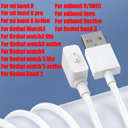 Cargador magnético para Xiaomi Smart Band 8, 9 8pro, 9 8 Active / Redmi Watch 5 3 Active Watch4 Band 2 Cable de carga USB universal