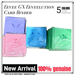 100% genuino Pokémon PTCG Eevee GX Eeveelution carpeta de tarjetas versión oficial china tarjeta comercial coleccionables almacenamiento juguete para regalo