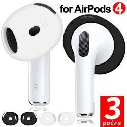 Almohadillas de silicona suave para AirPods 4, funda antideslizante para auriculares, fundas protectoras para Apple AirPods de 4. a generación
