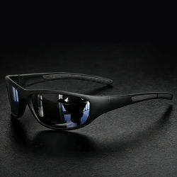 Gafas de Sol Deportivas Polarizadas para Hombre, Gafas de Sol Envolventes con Protección UV para Ciclismo, Pesca y Conducción