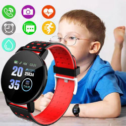 Nuevo reloj inteligente Digital resistente al agua con Bluetooth 4,0 Led de 1,44 pulgadas, monitor, seguidor Fitness de ritmo cardíaco para niños y niñas