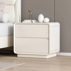 Mesita de noche elegante con almacenamiento, estilo nórdico, lujoso y sencillo, muebles para dormitorio