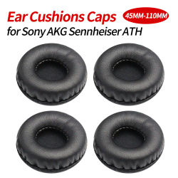 Almohadillas redondas suaves para auriculares, reemplazo de espuma de 45mm-110mm para Sony AKG Sennheiser ATH Philips, accesorios, 1 par