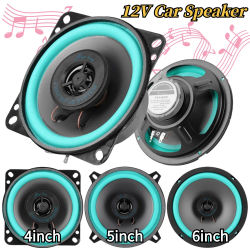Altavoces de coche con Subwoofer Coaxial, 4/5/6, 5 pulgadas, 100W/160W, Audio automotriz Universal, música, frecuencia de rango completo, altavoz estéreo para coche