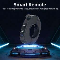 Interruptor de ruedas remoto inteligente inalámbrico compatible con Bluetooth, controlador multimedia para manillar de motocicleta, control remoto de teléfono para coches y motos