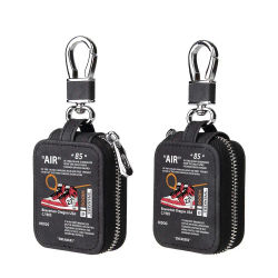 Zapatos de aire callejero de lujo, funda de cuero para auriculares para Airpod12 3, zapatillas de deporte, caja de carga inalámbrica Bluetooth para Airpods Pro 2