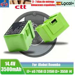 Batería recargable de iones de litio de 14,4 V y 3500 mAh para iRobot Roomba e5 e6 i1 i2 i3 i4 i5 i6 i7 i8 J5 J6 J7, pieza de repuesto para aspiradora.