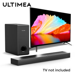 Barra de Sonido ULTIMEA Nova S40 de 160W y 2.1 Canales para TV con Subwoofer con Cable, BassMX, HDMI ARC, Sistema de Sonido de Cine en Casa, Altavoces Bluetooth