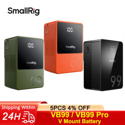 SmallRig VB99/VB99 Pro batería de montaje ligera USB-C PD carga rápida Mini baterías de montaje en V para cámara/Monitor/luz de vídeo