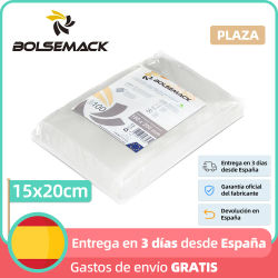 Bolsa para envasado al vacio alimentaria 150x200 mm (15x20 cm) gofrada (100 unidades) Para todo tipo de envasadora doméstica