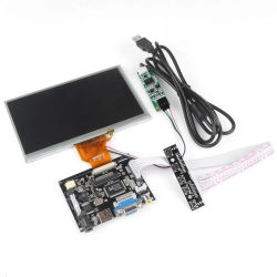 7 Inch TFT LCD Monitor para Raspberry Pi panel tactil + placa control HDMI VGA 2AV