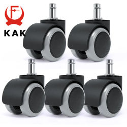 KAK 5 uds ruedas giratorias universales de 2 pulgadas silla de juegos de repuesto ruedas para sillas de oficina ruedas para carritos herrajes para muebles
