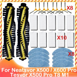 Cepillo lateral principal para Neatsvor X520 X500 Tesvor X500 Pro T8 M1 Ikhos Create NetBot S15 S14