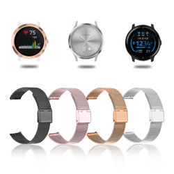 Correa de 4S Garmin Vivoactive 3 y 4 correa Milanesa De Metal para relojes Garmin accesorios