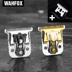 WAHFOX-Juego de Cuchillas de acero de repuesto para cortadora de pelo Andis D7 D8 SlimLine Pro Li