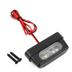 Luz LED Universal para freno trasero de motocicleta luz de matrícula trasera con Emark 12V para