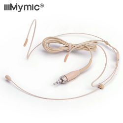 Auriculares de piel profesionales micrófono condensador omnidireccional para Sennheiser BodyPack