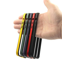 Parachoques suave y delgado para iphone 15 Pro Max Plus antigolpes Funda Flexible marco de