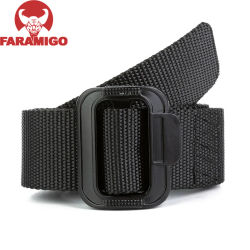 Cinturón militar ajustable para hombre cinturón táctico de viaje al aire libre con hebilla de