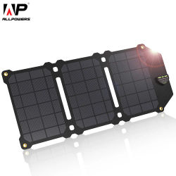 ALLPOWERS-Panel Solar portátil de 21W células solares cargador de baterías carga de teléfono para