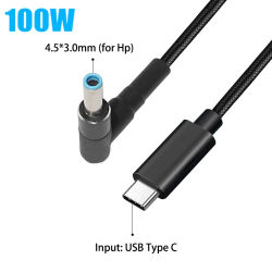 Convertidor de cargador de corriente CC Cable adaptador USB tipo C para Hp Stream Spectre Pavilion