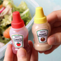 Mini botella de Spray de aceite para salsa de tomate bote pequeño portátil de 25ML para aderezo de