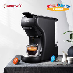 HiBREW-Cafetera expreso 4 en 1 para el hogar máquina de café con cápsula múltiple caliente y fría