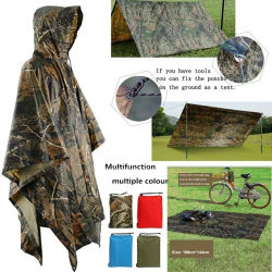 Mochila impermeable multifuncional 3 en 1 Poncho impermeable para senderismo y ciclismo tienda de