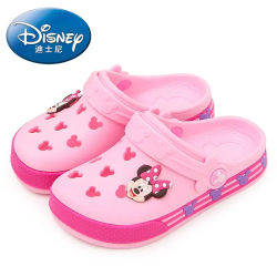 Disney-zapatos de verano Con agujeros para niños y niñas zapatillas de Mickey y Minnie zapatos de