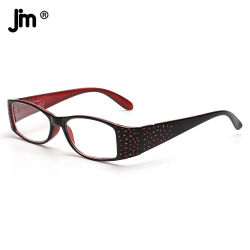 JM-gafas de lectura cuadradas con personalidad Vintage para mujer lupa con bisagra de resorte