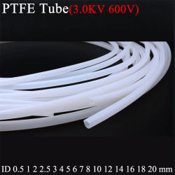 Tubo FEP PTFE para impresora 3D pieza de tubo ID 0 5 1 2 2 5 3 4 5 6 7 8 10 12 14 16