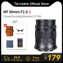 7artisans 60mm F2.8 Mark II MF APS-C lente Macro para Sony E ZEV-10 A6500 A6400 Nikon Z Z50 Fuji XF