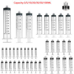 Luer Lock-Jeringa de plástico capacidad opcional 3ml 5 ml 10 ml 20 ml 30 ml 50 ml 100 ml