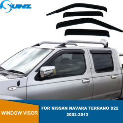 Deflector de ventana lateral para Nissan Navara Terrano D22 2002 2003 2004 2005 2006 2007