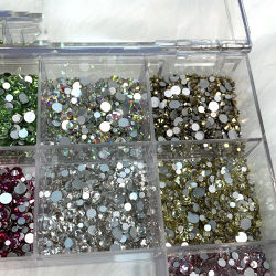 14400pc(720*20) Diamonds Nail Kit Rhinestones Hotfix Box Set 20 Random Colors Mixed Flatback Gemdiamonds Nail Kit Stone ss3-ss20