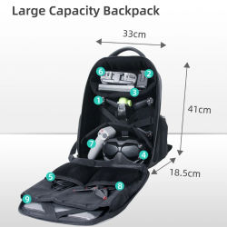 Storage Bag for Air 2S/FPV Combo -Waterproof Luggage Carring Case Shoulder Bag