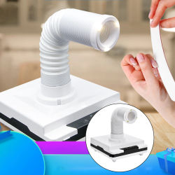 Professional Power Nail Dust Collector with Light for Nail Drills Salon Accs