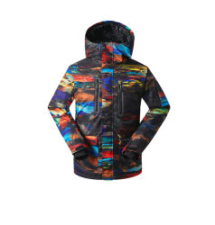 2021 GSOU SNOW Men Ski Jacket Snowboard Clothing Winter Coat Windproof Waterproof Breathable Male Outdoor Sport Wear Super Warm