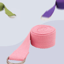 Yoga Fitness Accessories Bodybuilding D-Ring Belt Exercise Rope Training Bands Pilates Ballet Stretching Strap Sport In House