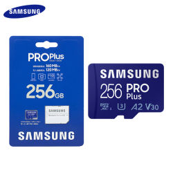 Samsung PRO Plus Memory Card 128GB 256GB 512GB Reading Speed up to 160MB/s U3 V30 Class 10 A2 Micro SD Card UHS-I TF Card