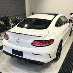 For Benz W238 E200/E2004MATIC/E300 Spoiler ABS Plastic Unpainted Color Rear Roof Spoiler Wing Trunk Lip Boot Cover Car Styling