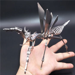 DIY Assemble Model Kit 3D Stainless Steel Assembly Detachable Model Ornaments - Mantis War Scorpion Christmas Gift